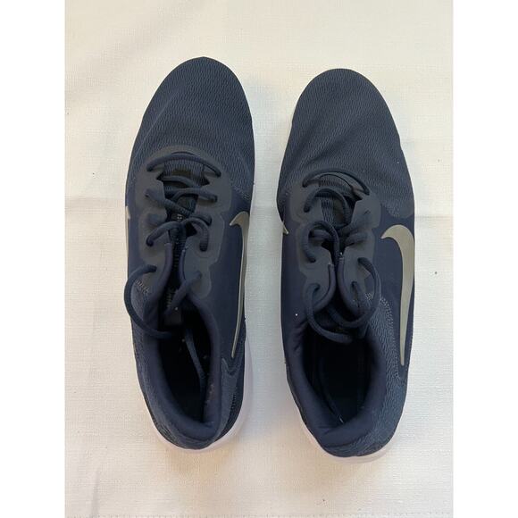 Nike Flex Experience RN 9 Sneakers Men Sz 14 Blue Metallic Grey CD0225 401 - Picture 1 of 8
